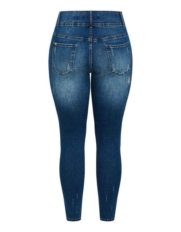 City Chic - Patched Apple Skinny Jean