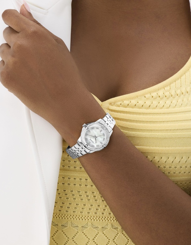 GUESS - GUESS Ladies Silver-Tone Analogue Watch