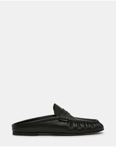 Steve Madden - Rafe Black Leather Loafers