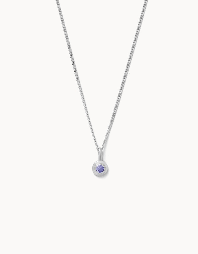 Kirstin Ash - Birthstone Necklace December Tanzanite