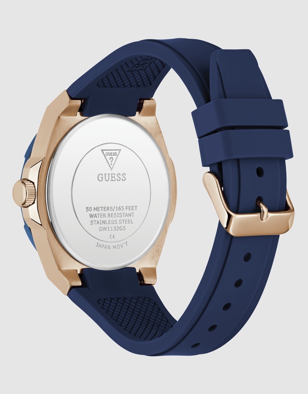 GUESS - GUESS Mens Rose Gold-Tone Multifunction Watch