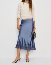 Reformation - Carolina Silk Skirt