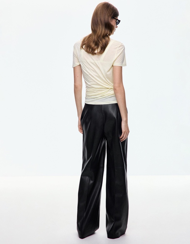 M.N.G - Wide Leg Faux Leather Trousers