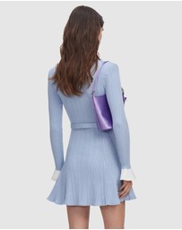 Self Portrait - Ribbed Knit Mini Dress