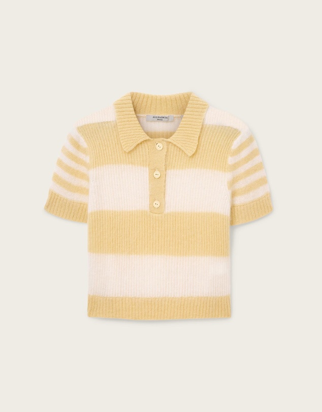 AllSaints - Clem Mohair-Merino Blend Polo Tee