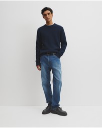 Country Road - Australian Good Earth Cotton Blend Textured Crew Knit