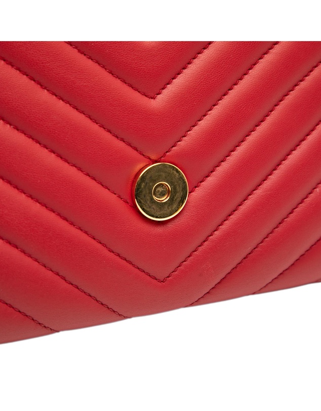 Pre-Loved by Azura Reborn - Pre-Loved Small Chevron Calfskin Monogram Envelope Bag