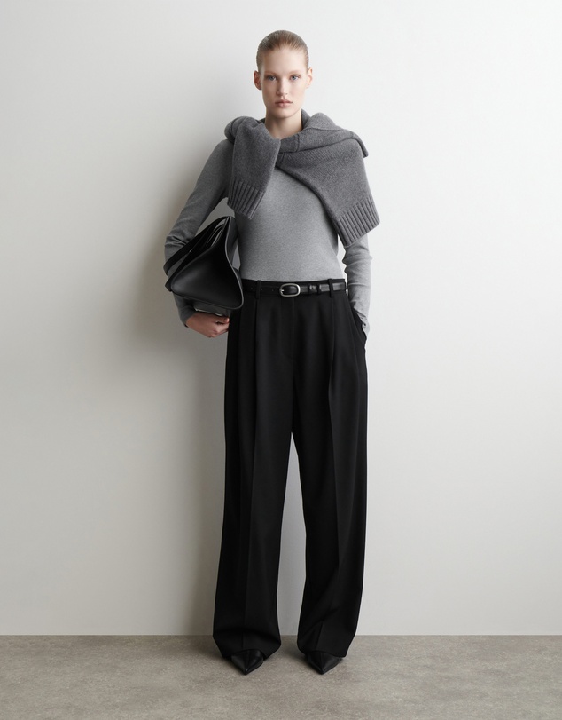 COS - Ribbed Jersey Long-Sleeved Top