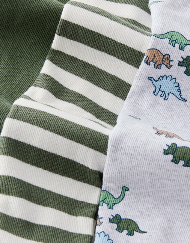 Cotton On Kids - The 3Pk Long Sleeve Zip Romper