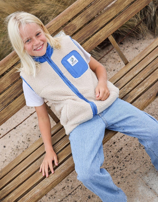 Skwosh - Skwosh Kids Sherpa Vest in Natural