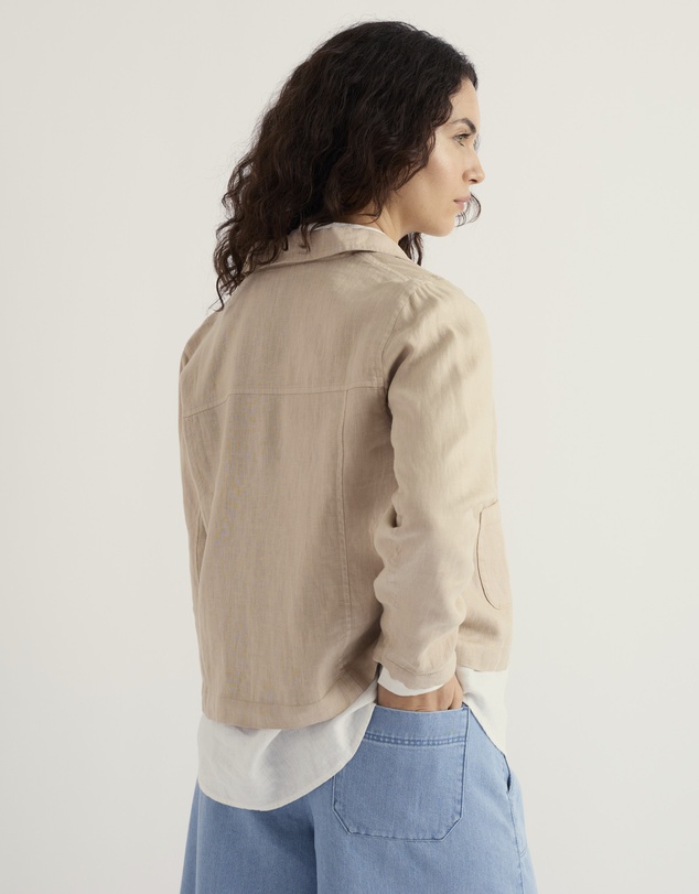 Seasalt - Seasalt Cornwall Neutrals Arame Linen Jacket