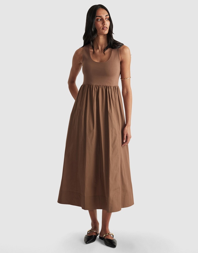 Decjuba - Lucie Spliced Midi Dress