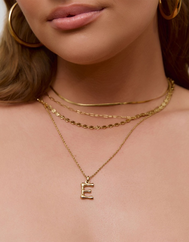 Arms Of Eve - Luxe Letter Necklace - Small
