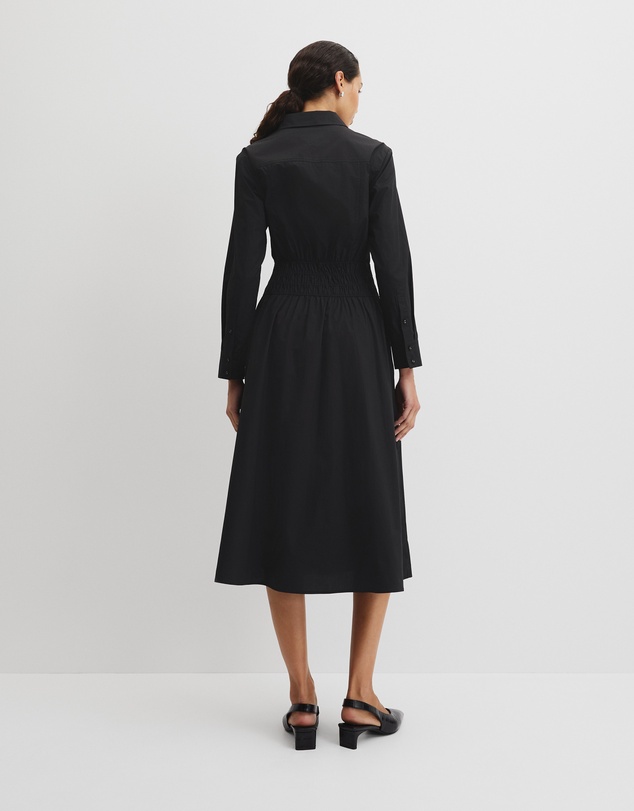 Country Road - Australian Cotton Shirred Waist Shirt Dress