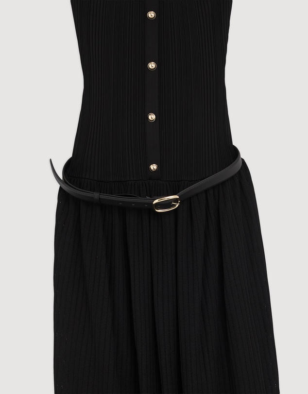 Revibe - Repaired Self Portrait Bandeau Knit Midi Dress - AU 12