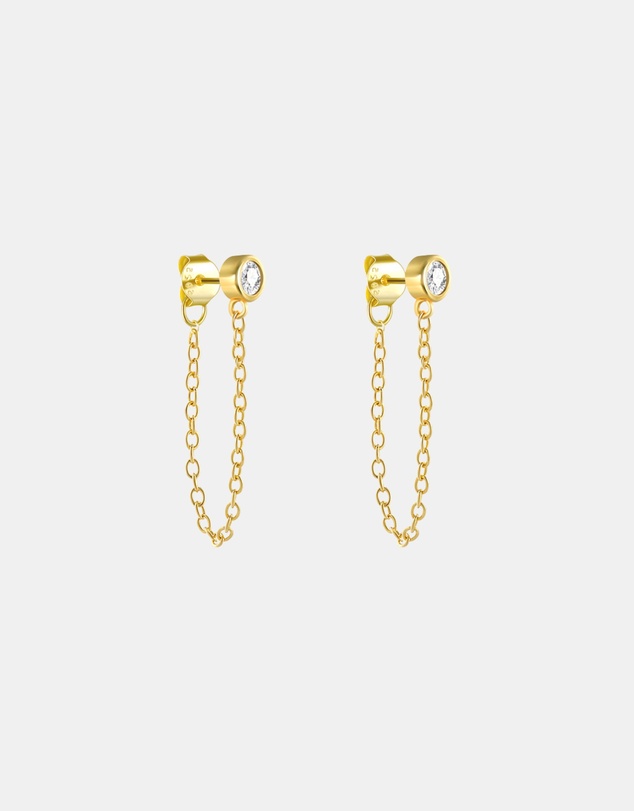 Pastiche - Gold Amber Earrings