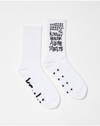 Ksubi - Royalty Ksocks White/Black