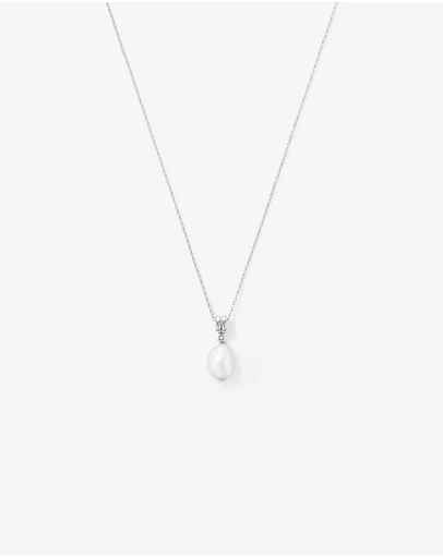 Michael Hill - Two-Row Cultured Freshwater Baroque Pearl Pendant in Sterling Silver