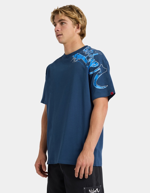 Quiksilver - Mens YG Scrawled Oversized T-Shirt