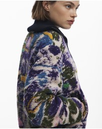 Desigual - Heathered bomber jacket