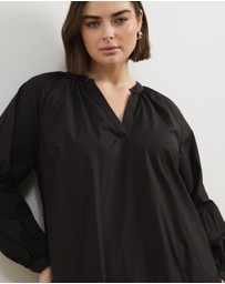 Atmos&Here Curvy - Tilly Volume Sleeve Mini Dress