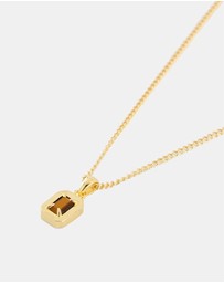 Serge DeNimes - Gold Tiger's Eye Blush Necklace