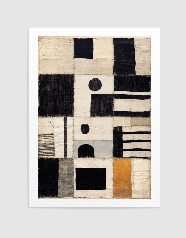 Olive et Oriel - Sewn Fabric by Treechild Art Print
