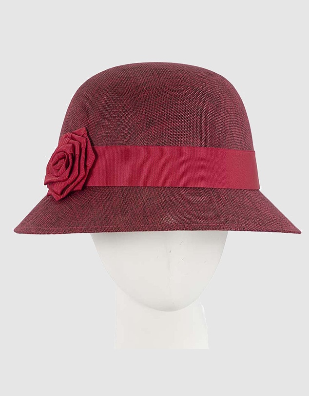 Max Alexander - Cloche Red Rose Bucket Hat