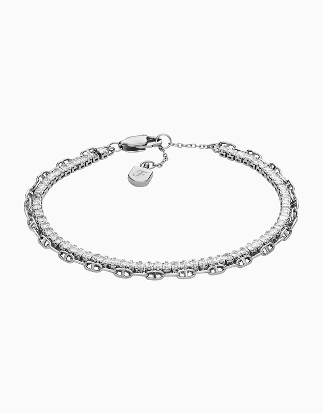 Fossil - Heritage Silver Tone Bracelet