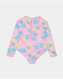 Roxy - Girls 2 to 7 Tropical Square One Piece Rash Vest