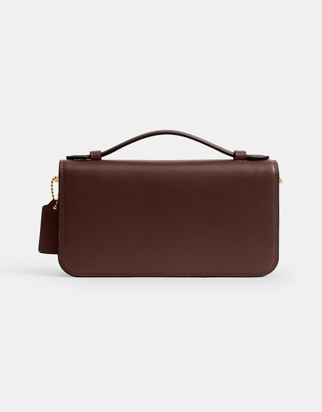 Coach - Refined Calf Leather Elora Top Handle Crossbody Bag