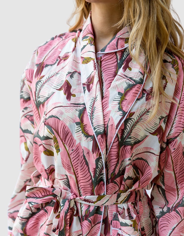 Sant And Abel - Women's Martinique® Pink Banana Leaf Robe
