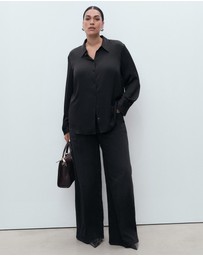 M.N.G - High-Waisted Wide-Leg Jeans