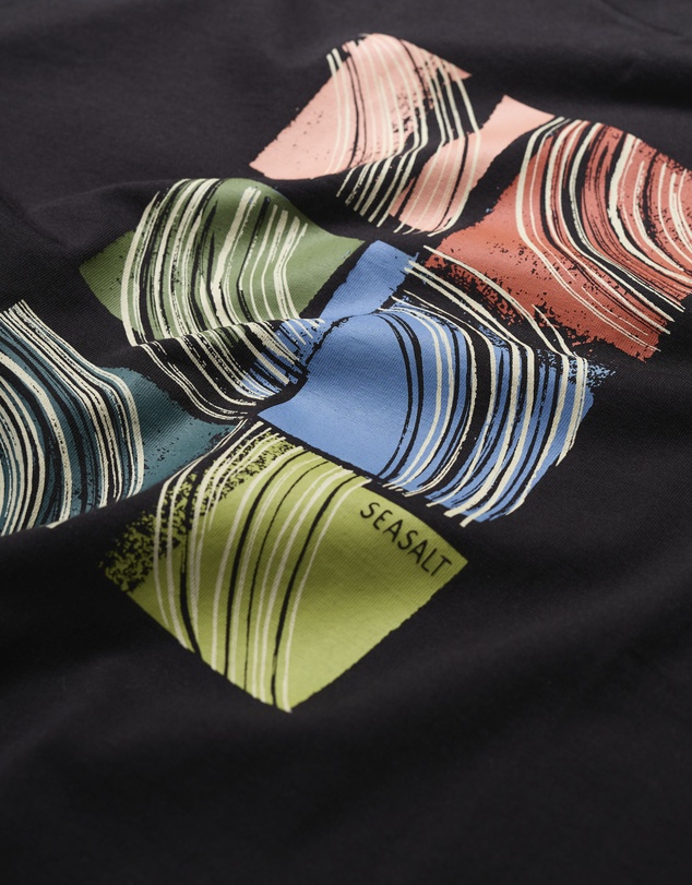 Seasalt - Seasalt Cornwall Black Midwatch T-Shirt
