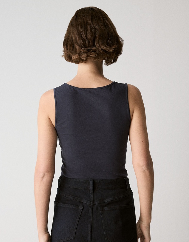 Trenery - Cotton Essential Tank in Night Sky