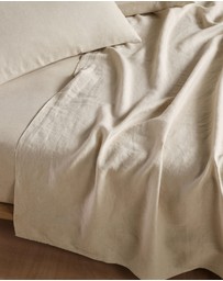 Linen House - Nimes Pure Linen Flat Sheet