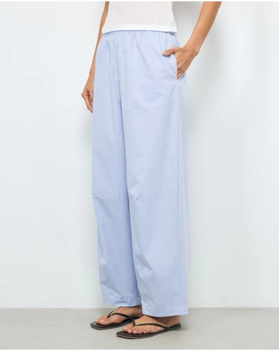 AERE - Nora Organic Cotton Barrel Leg Pants