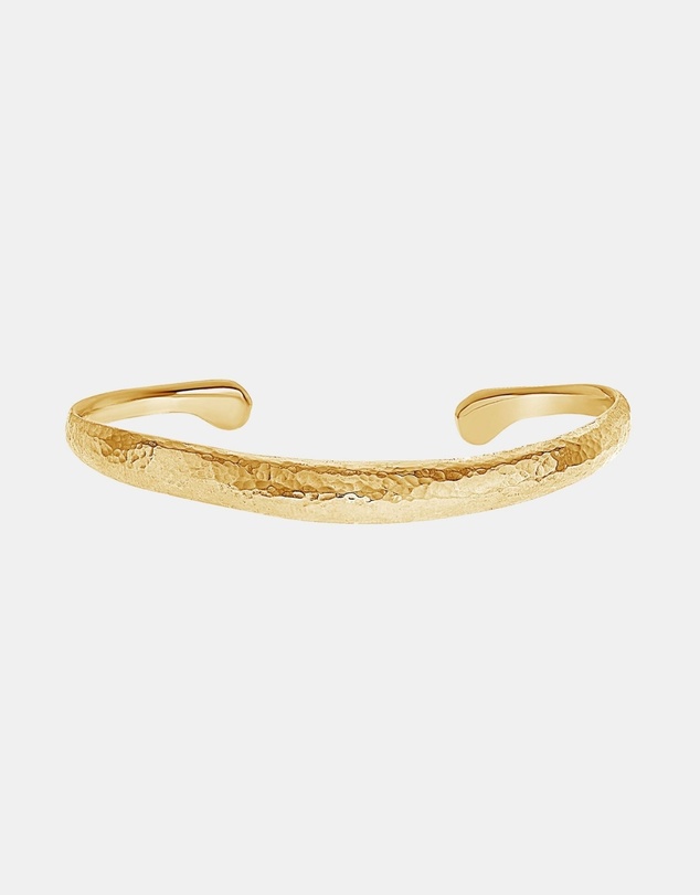 Dower & Hall - Women's Curved Nomad Cuff Bangle In Gold Vermeil