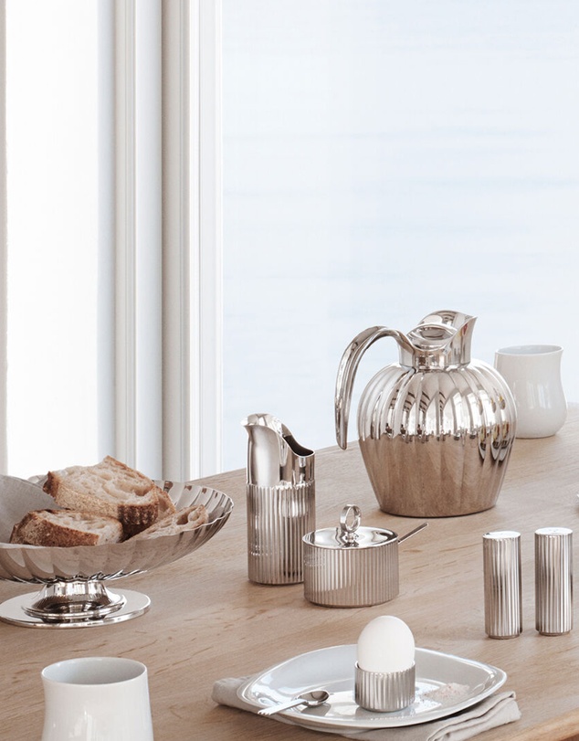 Georg Jensen - Bernadotte Sugar Bowl Inlcuding Spoon