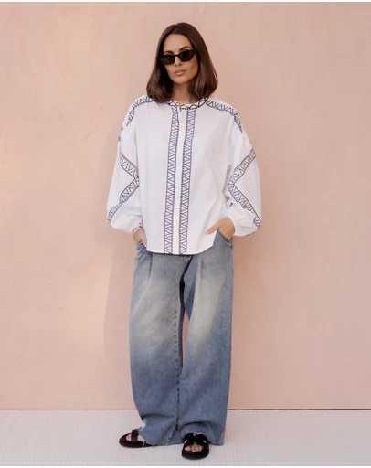 ALEXANDRA - Dylan Blouse White