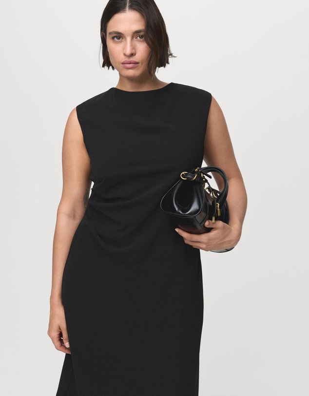 M.N.G - Ruched Midi Dress