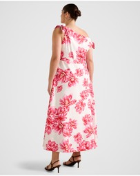 Forever New Curve - Vinetta Curve Asymmetrical Bow Midi Dress