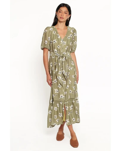 Petal & Pup - Hera Maxi Dress - Green Floral