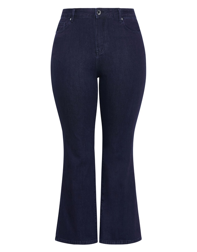 City Chic - Harley Fit Carla Flare Leg Short Jean
