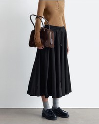 & Other Stories - Drawstring A-line Midi Skirt