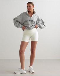 Aim'n - Ribbed Midi Biker Shorts
