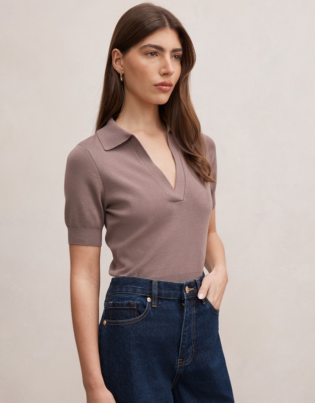 Forever New - Gia Knitted Polo Top