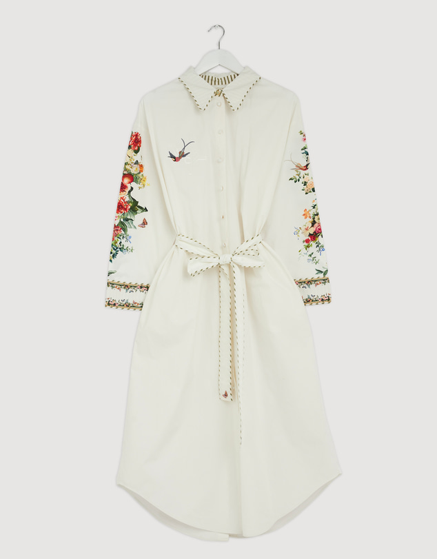 Revibe - Repaired Camilla Shirt Dress With Back Button Detail - AU 12