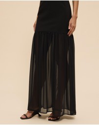 CHANCERY - Luella Scoop Neck Drop Waist Maxi Dress