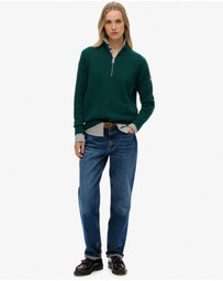 Superdry - Slouchy Knitted Half Zip